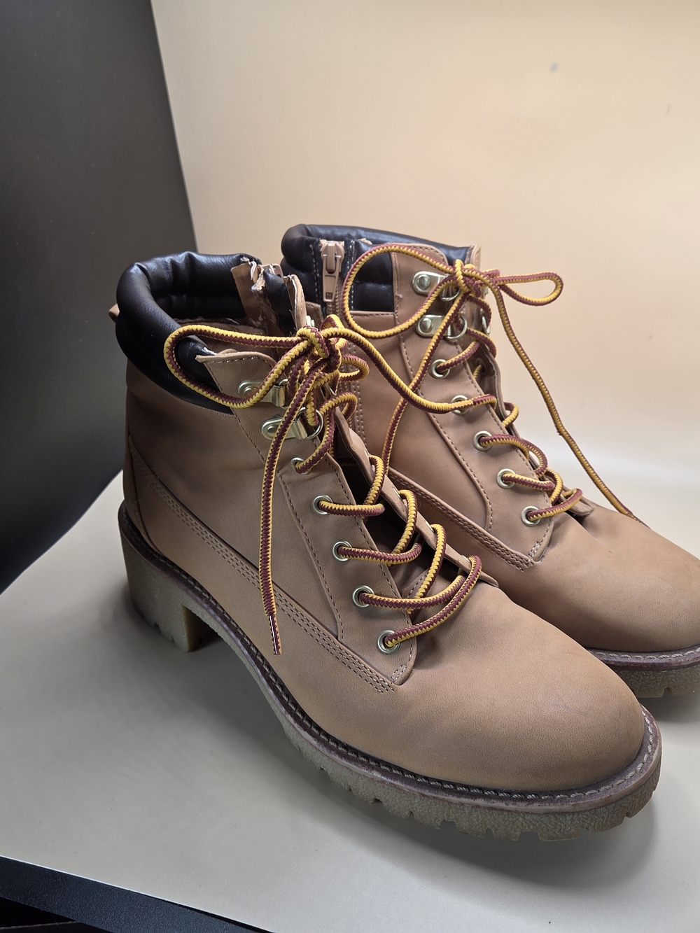 Rampage Tan Combat Boots
